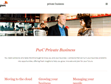 Tablet Screenshot of privatebusiness.pwc.co.nz